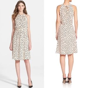 Kate Spade Leopard Dot Halter Knee Length Dress